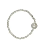 Bracciale a catena composto da 38 dadini AG colore bianco