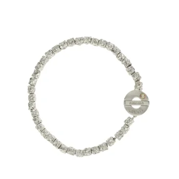 Bracciale a catena composto da 38 dadini AG colore bianco