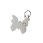 Ciondolo farfalla con castone oro 18 kt. e diamante