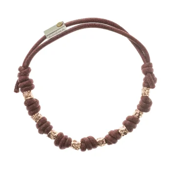 Bracciale in cotone composto da 8 dadini