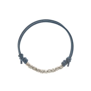 Bracciale in cotone con 10 dadini