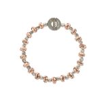 Bracciale a catena con 18 sassi e 18 rondelle