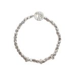 Bracciale a catena con 31 sassi e 3 rondelle