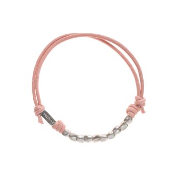 Bracciale in cotone con 10 sassi